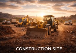 Construction logistics site