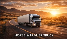 Horse and trailer truck