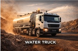 Water truck for dust suppression